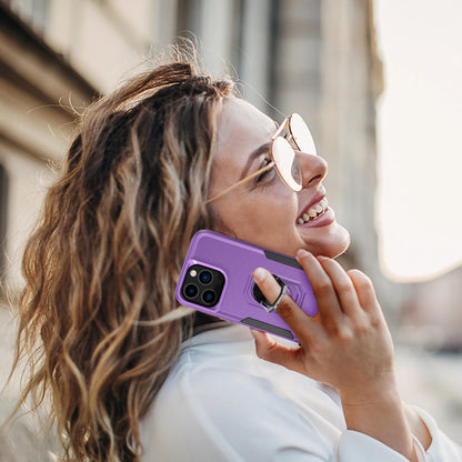 Phone Case with Ring Stand for Iphone 14 Pro Max/14 Pro/14 Plus/14 Shockproof Armor Cover, Purple