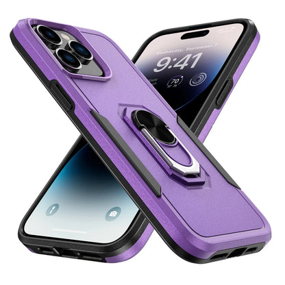 Phone Case with Ring Stand for Iphone 14 Pro Max/14 Pro/14 Plus/14 Shockproof Armor Cover, Purple