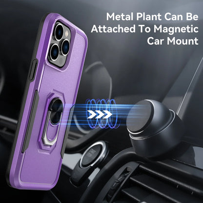 Phone Case with Ring Stand for Iphone 14 Pro Max/14 Pro/14 Plus/14 Shockproof Armor Cover, Purple
